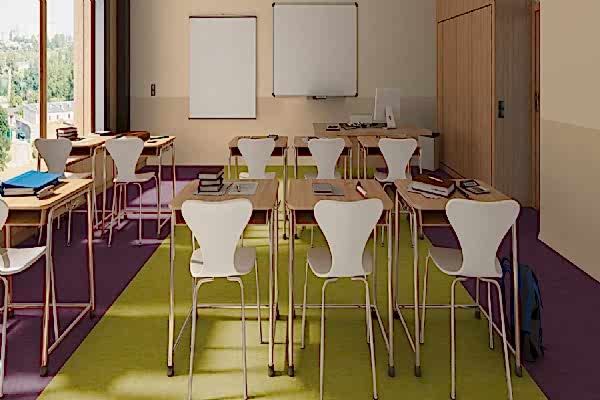 Okul PVC Zemin Kaplamaları